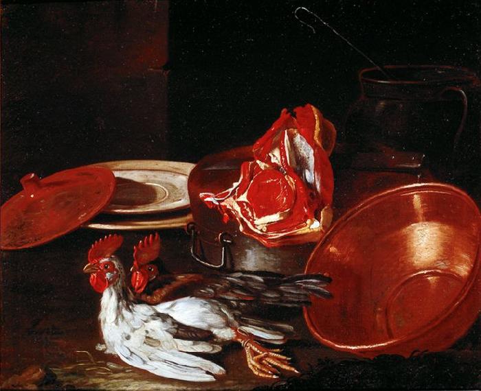Cristoforo Munari vasellame di coccio e di peltro oil painting picture